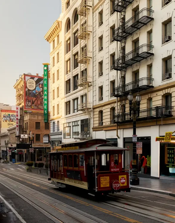 exterior of the barnes hotel in san francisco