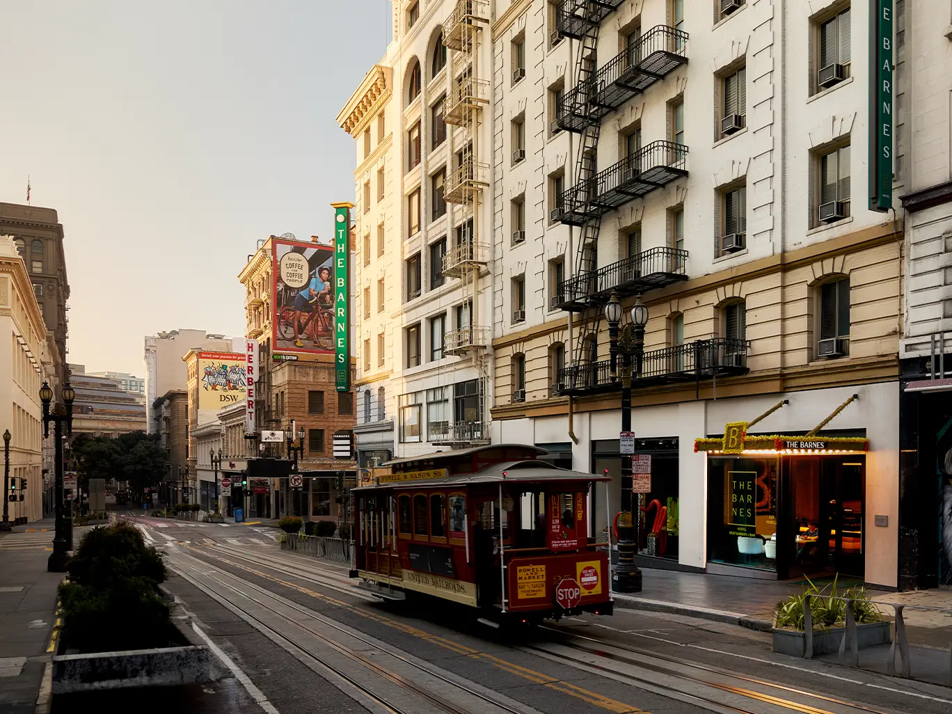 exterior of the barnes hotel in san francisco