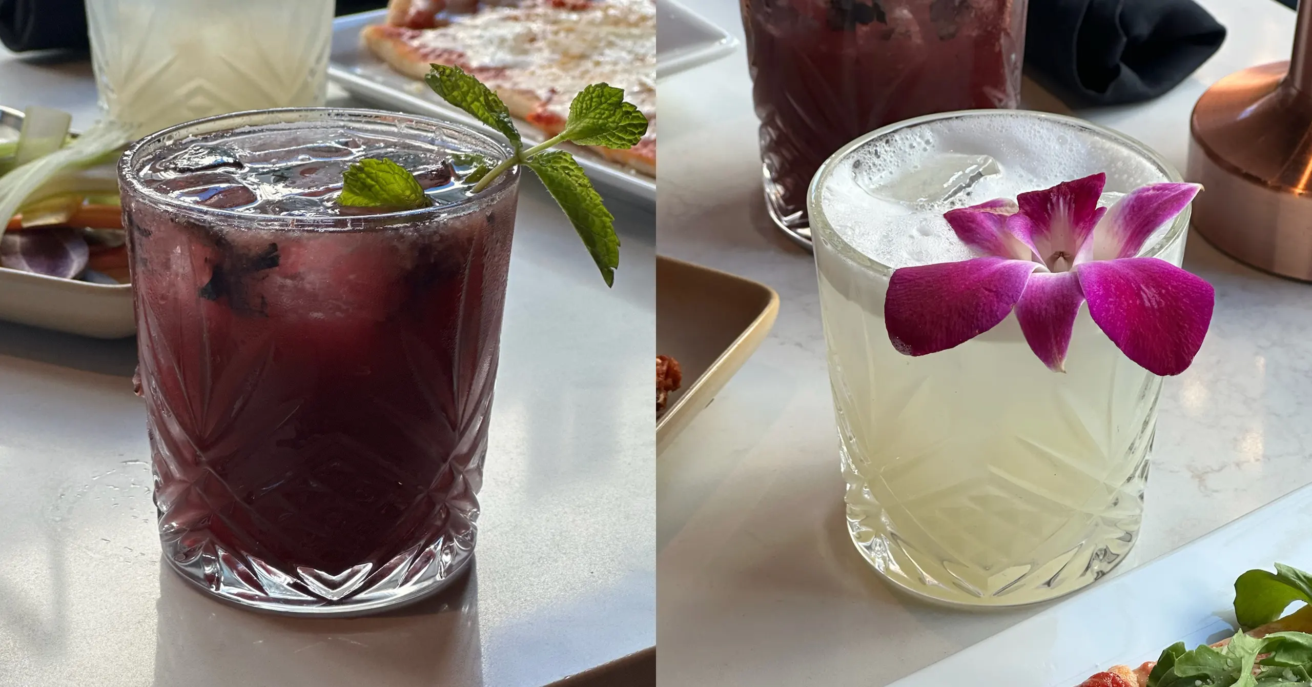 Two cocktails from the Barnes